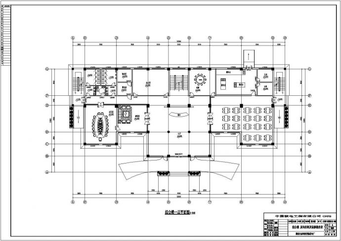石首市4层综合楼建筑施工CAD布置图_图1
