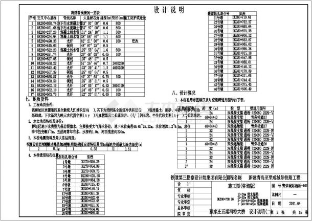 青荣城际雅家庄五渚河特大桥设计图-图二