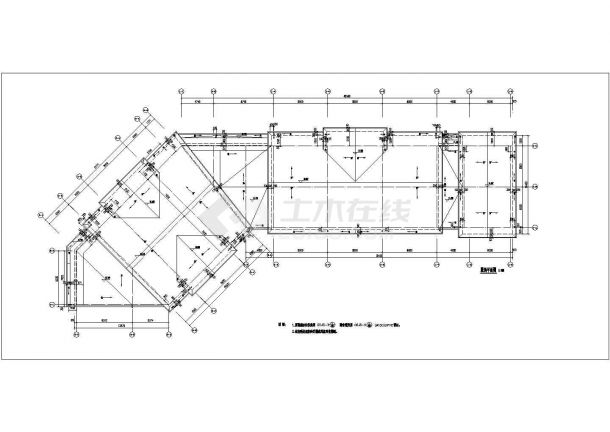 某3层框架商业建筑综合楼设计图纸-图一
