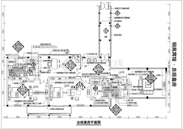 高档别墅装修整套CAD施工参考图-图一