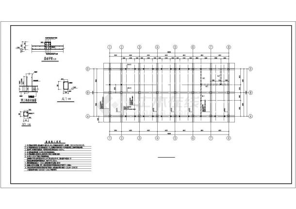 江苏沿海二层配电房结构设计图-图二