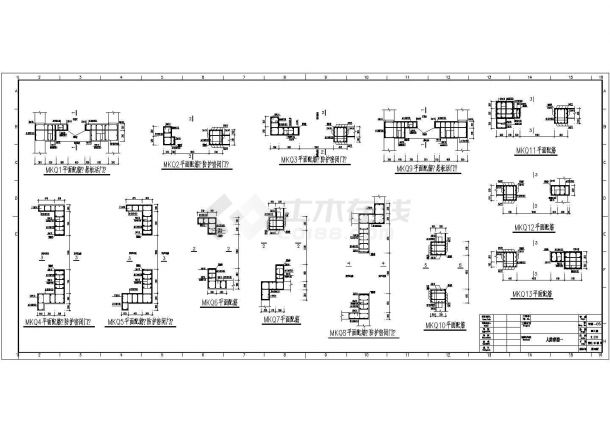 27层剪力墙结构CAD平面布置参考图-图一