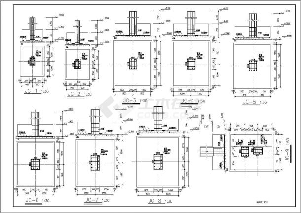 奔驰汽车4S店钢结构CAD布置图-图二
