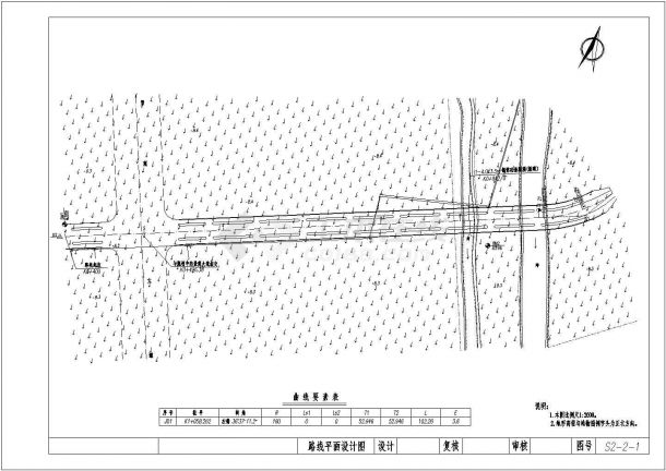 某地区城市道路改线建设工程施工图，共107张-图一