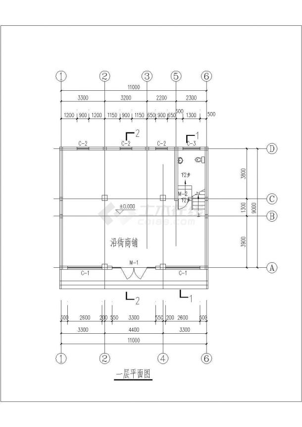 某地居民自建二层住宅楼建筑施工图-图二