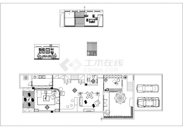  Decoration drawing of a high-end single family simple European double deck villa - Figure 2
