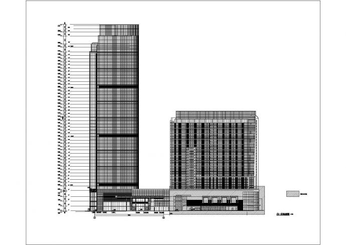 某地50层高级商业酒店建筑施工图（211.1米）_图1
