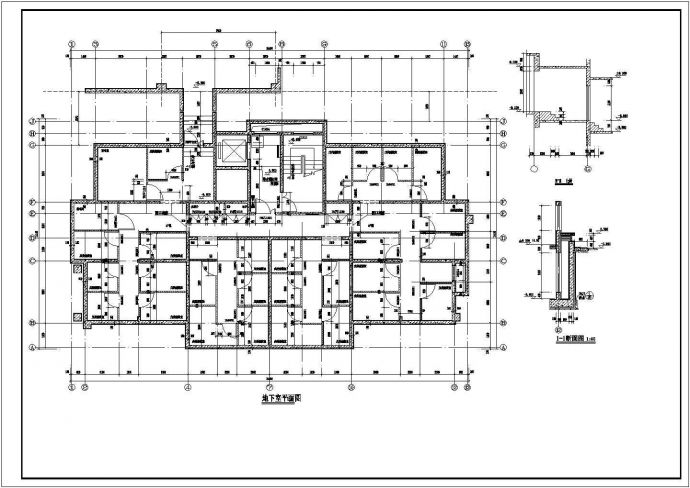 某地高层框架结构居住建筑全套施工图（18层）_图1