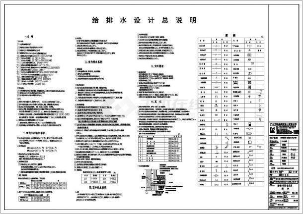 广东天汇湾住18层住宅给排水图纸，共28张-图一