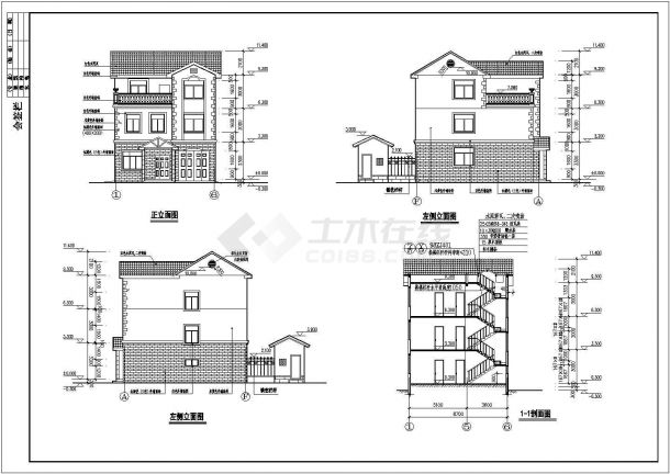 新型乡村小高层住宅建筑规划CAD布置图-图二