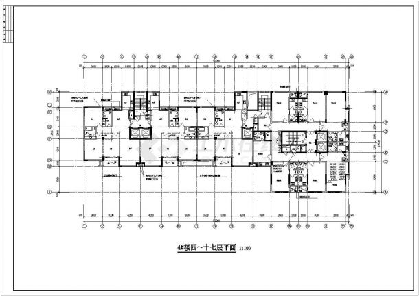 某地超高层框剪结构住宅建筑施工图（24层）-图一