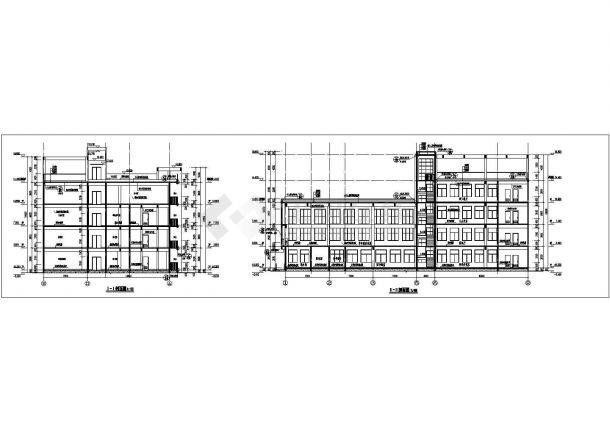 四层框架结构幼儿园全套建筑施工图-图二