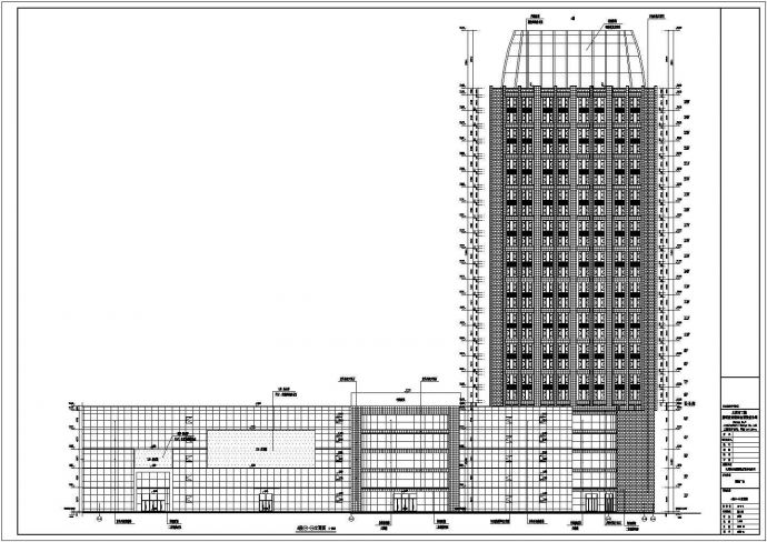 大同市大型高层商业建筑施工图（26层）_图1
