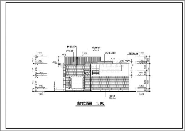 北京某乡村综合住宅别墅施工方案图-图二