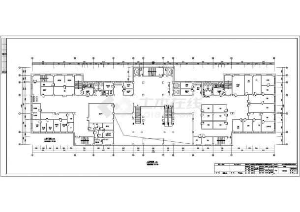 【黑龙江】九层框架结构三级综合医院建筑方案图-图二