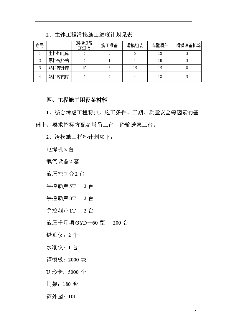 某水泥厂Ｂ标段工程滑膜施工方案-图二