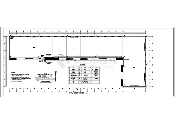某地丙类单层框架厂房电气设计施工图纸-图二