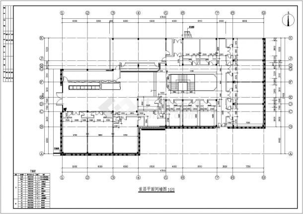 某地区2层框架结构酒店建筑方案图-图一