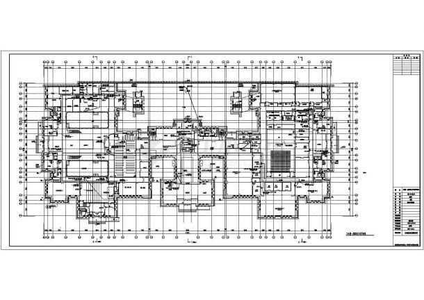内蒙古某文化综合大楼3层（仿古建筑）全套电气施工图-图一