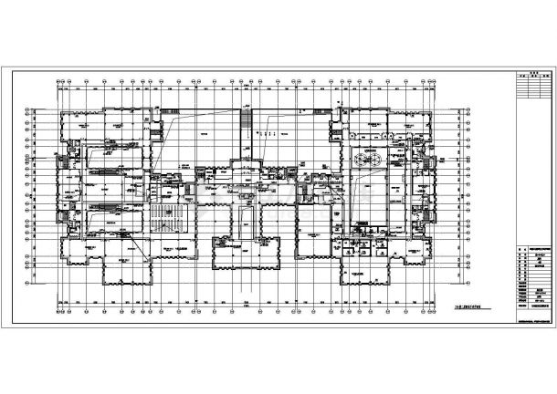 内蒙古某文化综合大楼3层（仿古建筑）全套电气施工图-图二