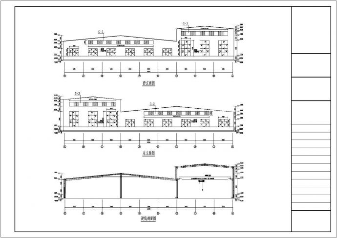 某机械装备公司机械加工厂房建筑及钢结构施工图纸_图1