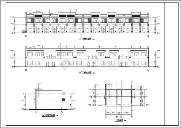 某地2层框架结构底商住宅楼建筑专业施工图-图一