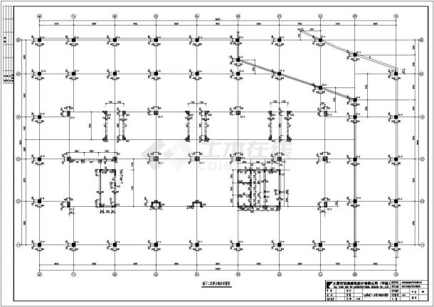 某16层框剪结构写字楼结构设计施工图纸-图二
