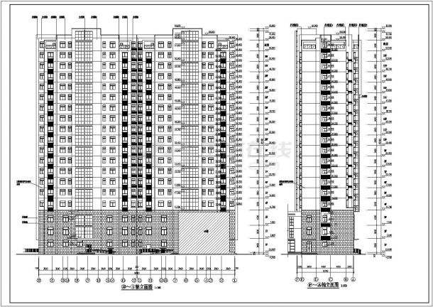 【合肥】19层剪力墙结构商住楼建筑施工图-图二