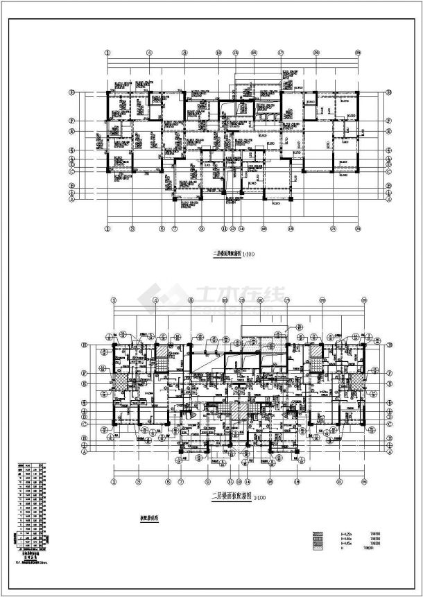 某地16层剪力墙结构住宅结构施工图（上部结构）-图二