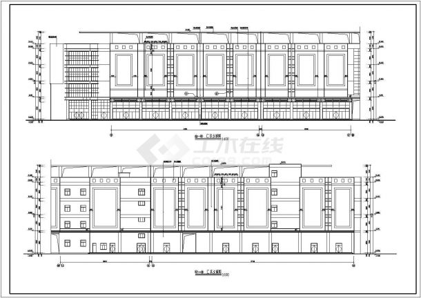 某四层大型框架结构商场建筑设计施工图-图二