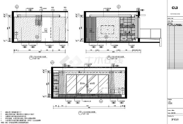 3F-EL立面装饰设计CAD图.dwg-图一