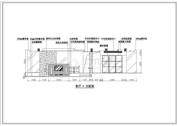 某地家庭式住宅复式别墅装修设计方案图-图一