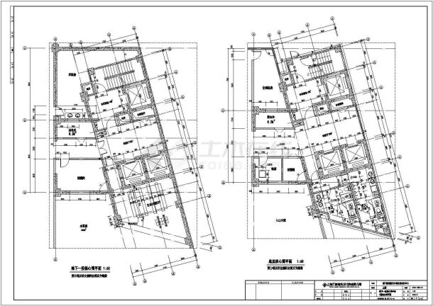 海门滨海20层框架核心筒结构办公综合楼全套建筑施工图-图一