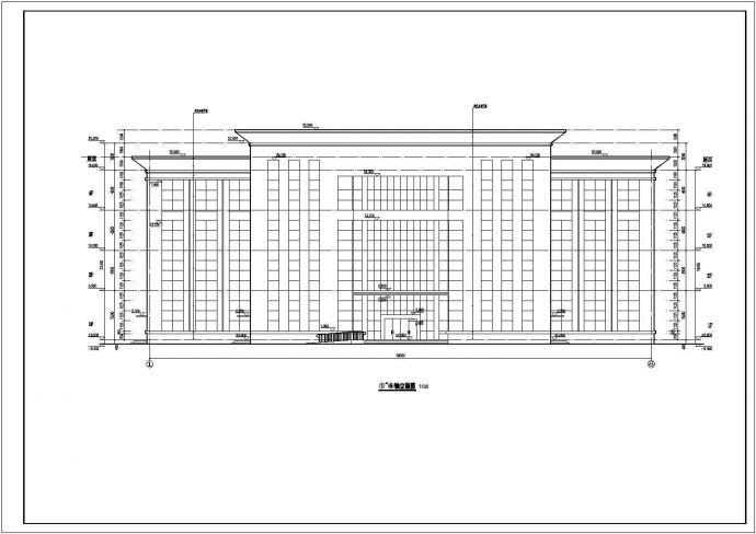 某地4层框架结构商业综合楼建筑施工图_图1