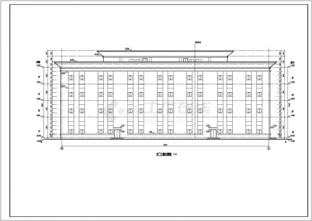 某地4层框架结构商业综合楼建筑施工图-图二