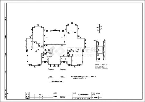 某地区两层木结构别墅结构施工图全套-图二