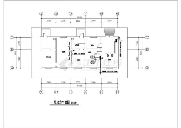 华北某火车站锅炉房施工设计全套图纸-图一