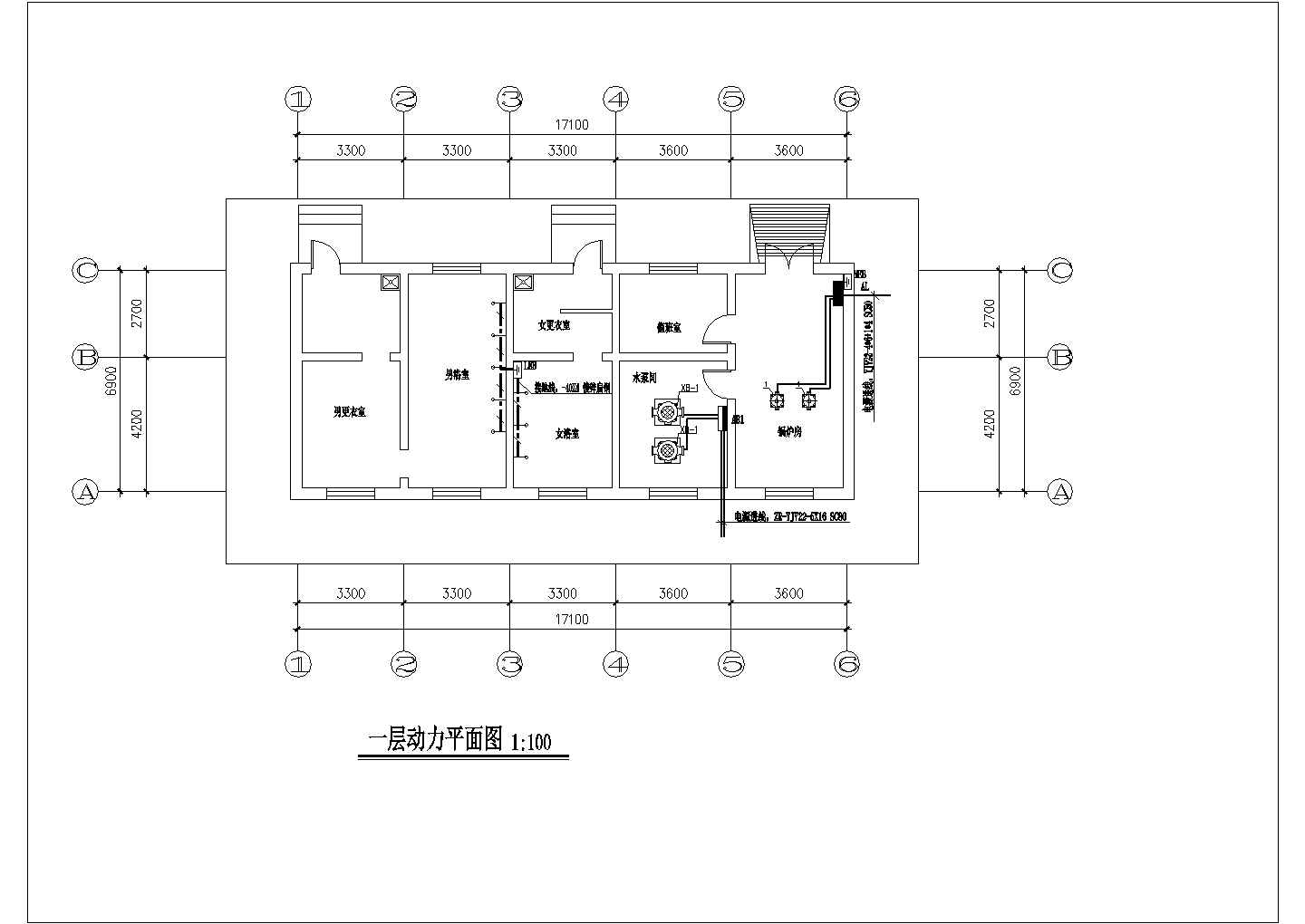 华北某火车站锅炉房施工设计全套图纸