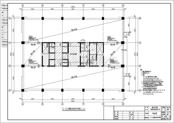 佛山市28层框架剪力墙办公楼结构施工图-图二
