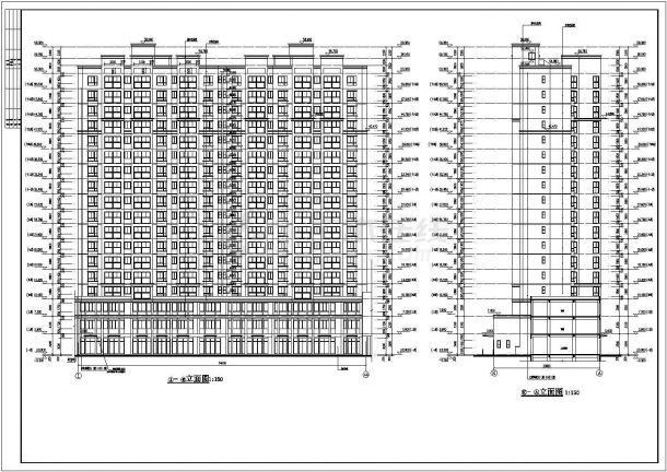 西宁市20层剪力墙结构住宅全套建筑结构施工图-图一