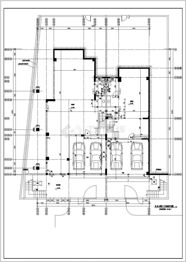某地3层框架结构西班牙风格独栋别墅建筑方案图-图二