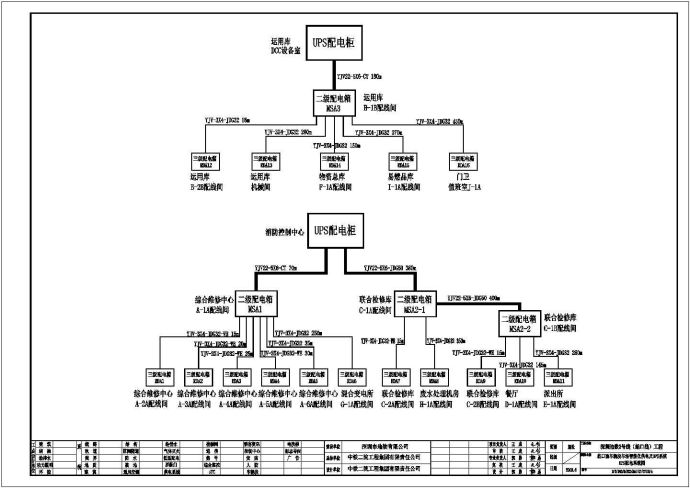 某车场智能化供电及UPS系统电气图纸_图1