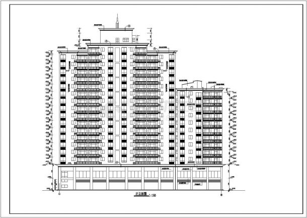 某地区17层综合住宅楼建筑设计方案-图二