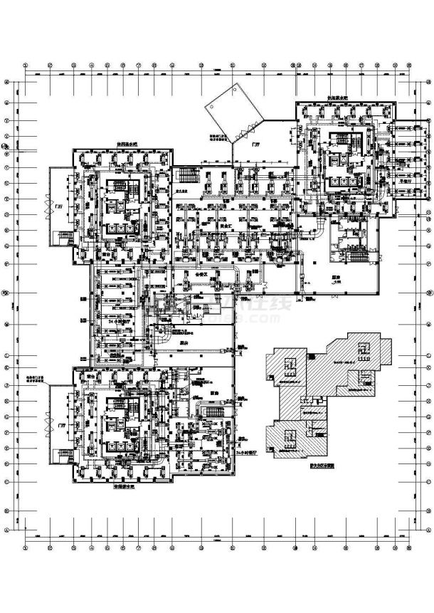 某二十一层酒店暖通设计全套施工图-图一