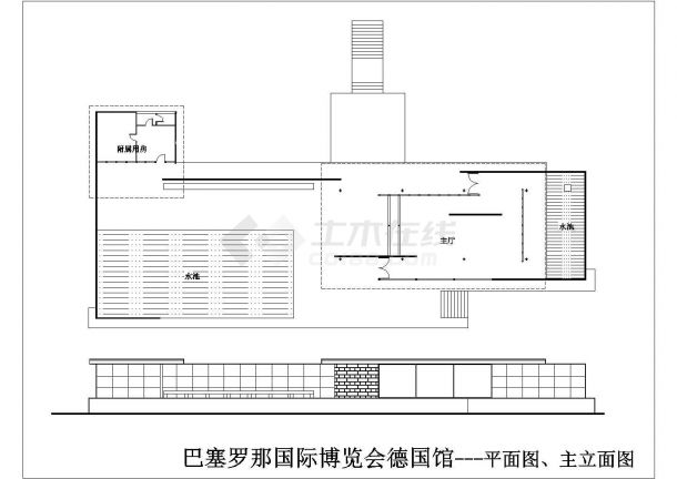 某地区二层萨伏依别墅建筑设计施工方案-图二