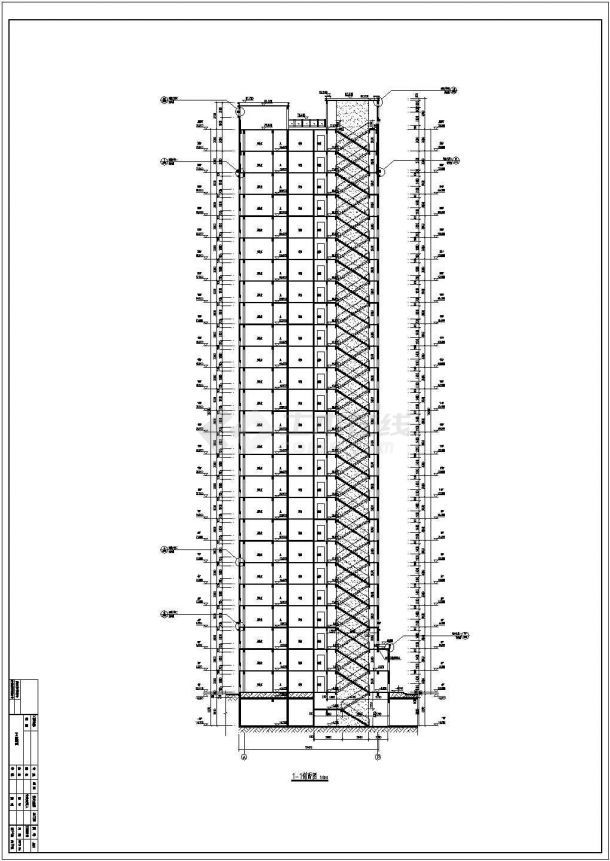 某地区26层高层住宅建筑设计施工图-图一