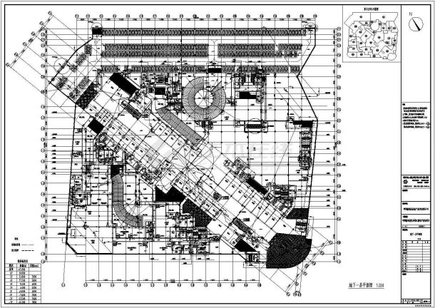 【杭州】六层框架购物中心建筑施工图-图二