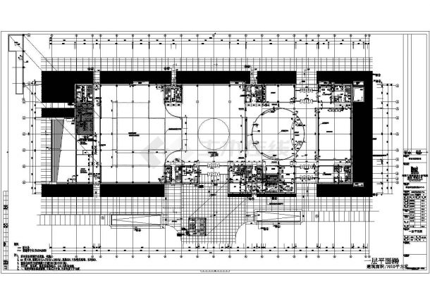 某地区地上5层地下1层框架结构旅游服务中心全套建筑施工图-图一