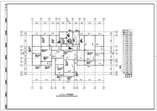 某地18层剪力墙结构住套结构施工图-图二