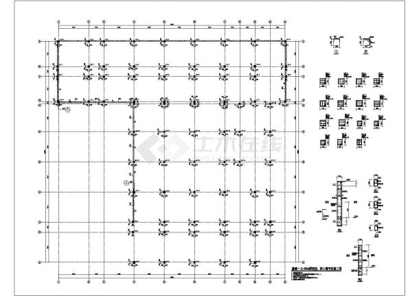 某地区7层框架结构教学楼结构施工图-图二